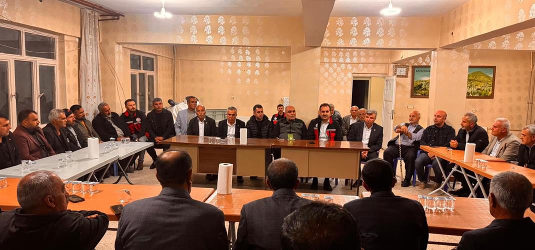 GERCÜŞ İLÇEMİZDE MUHTARLARLA BİLGİLENDİRME TOPLANTISI DÜZENLENDİ